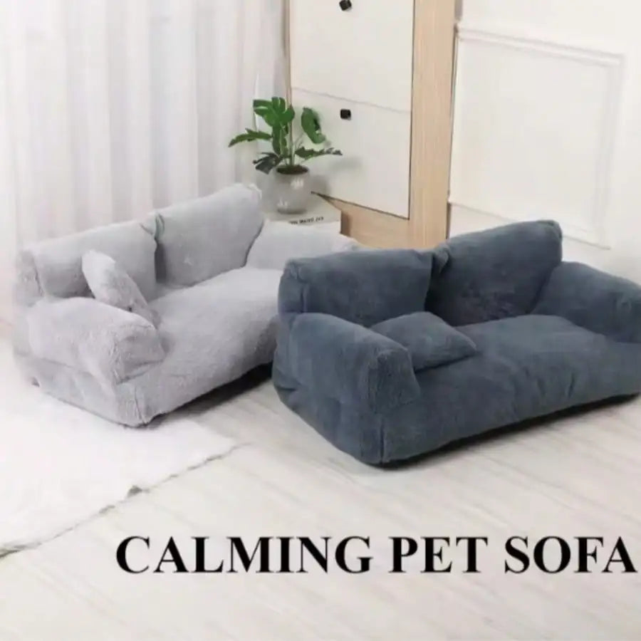 Luxurious Plush Pet Sofa Bed Warm Cozy Cats And Dogs