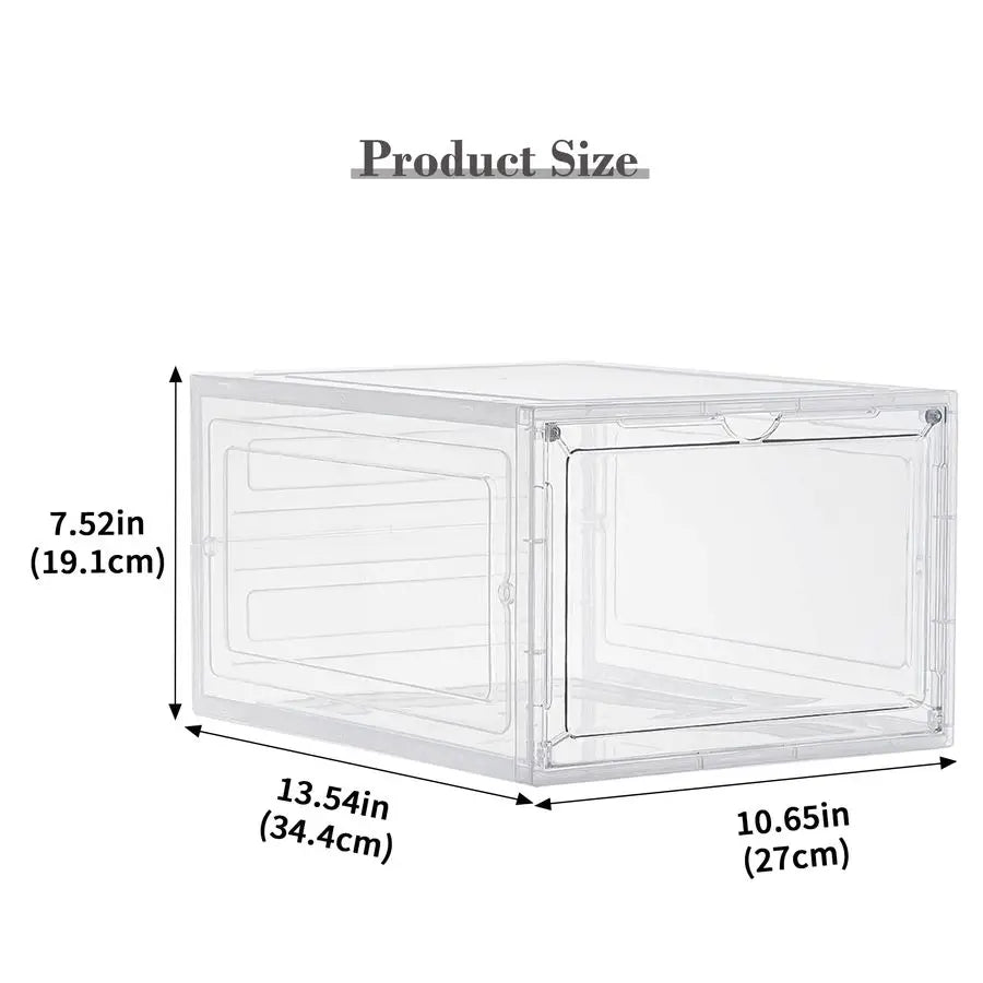 XMSJ Magnetic Door Stackable Storage Bins With Lids