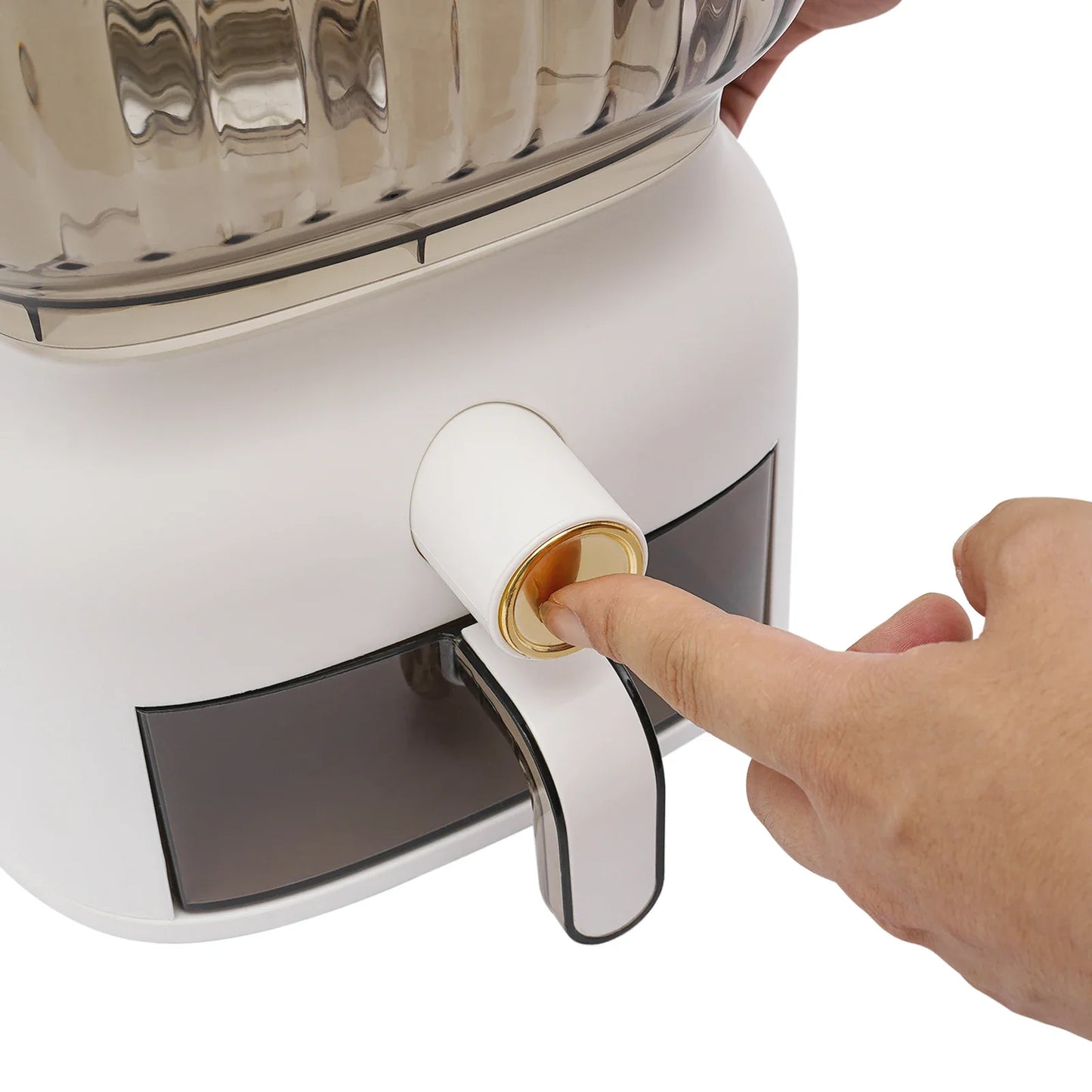 Sealed Grain Storage Container With Rice Cup Dispenser For Kitchen