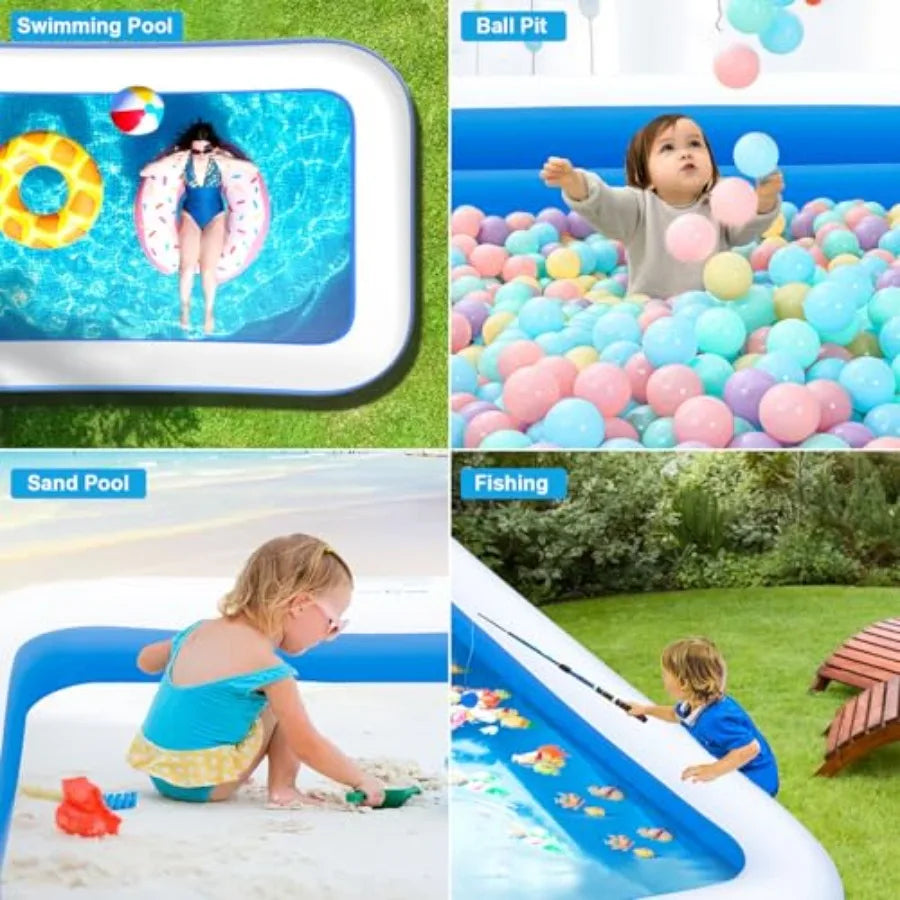 Inflatable Pool For Outdoor Garden Backyard PVC Material Family Use