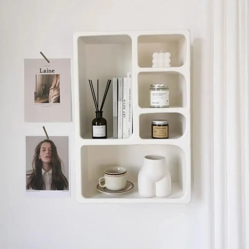 Bymaocar Wall Mounted Storage Cabinet With 5 Compartments