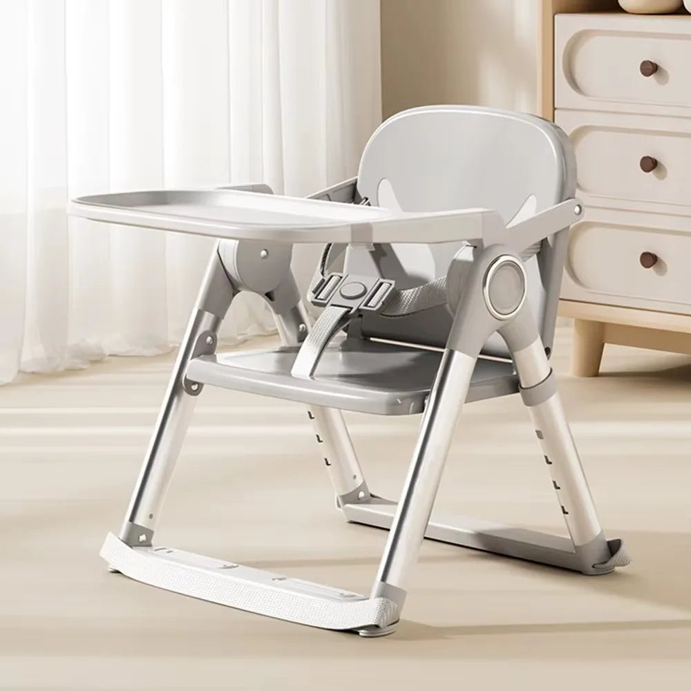 Portable Baby Folding Booster Seat High Chair For Dining
