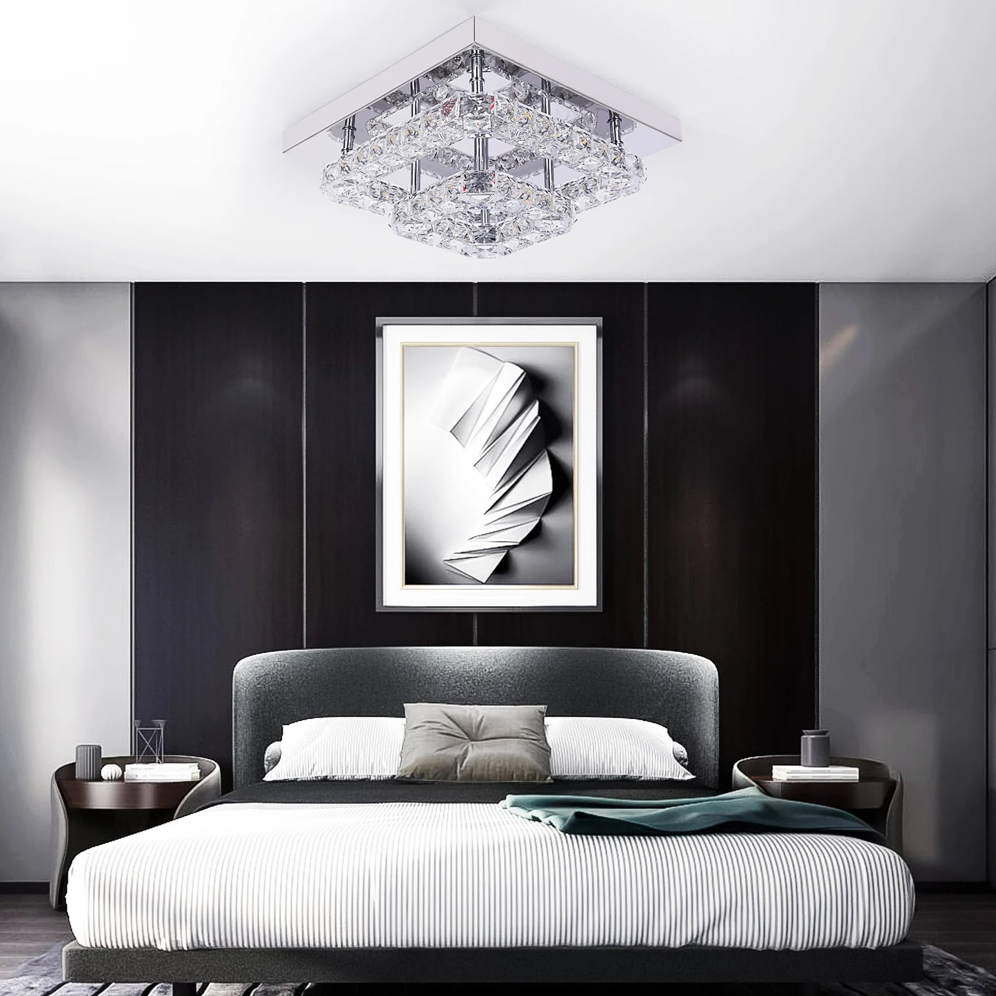 VETRULUS Crystal Chandelier Luxury Living Room Lighting Fixture