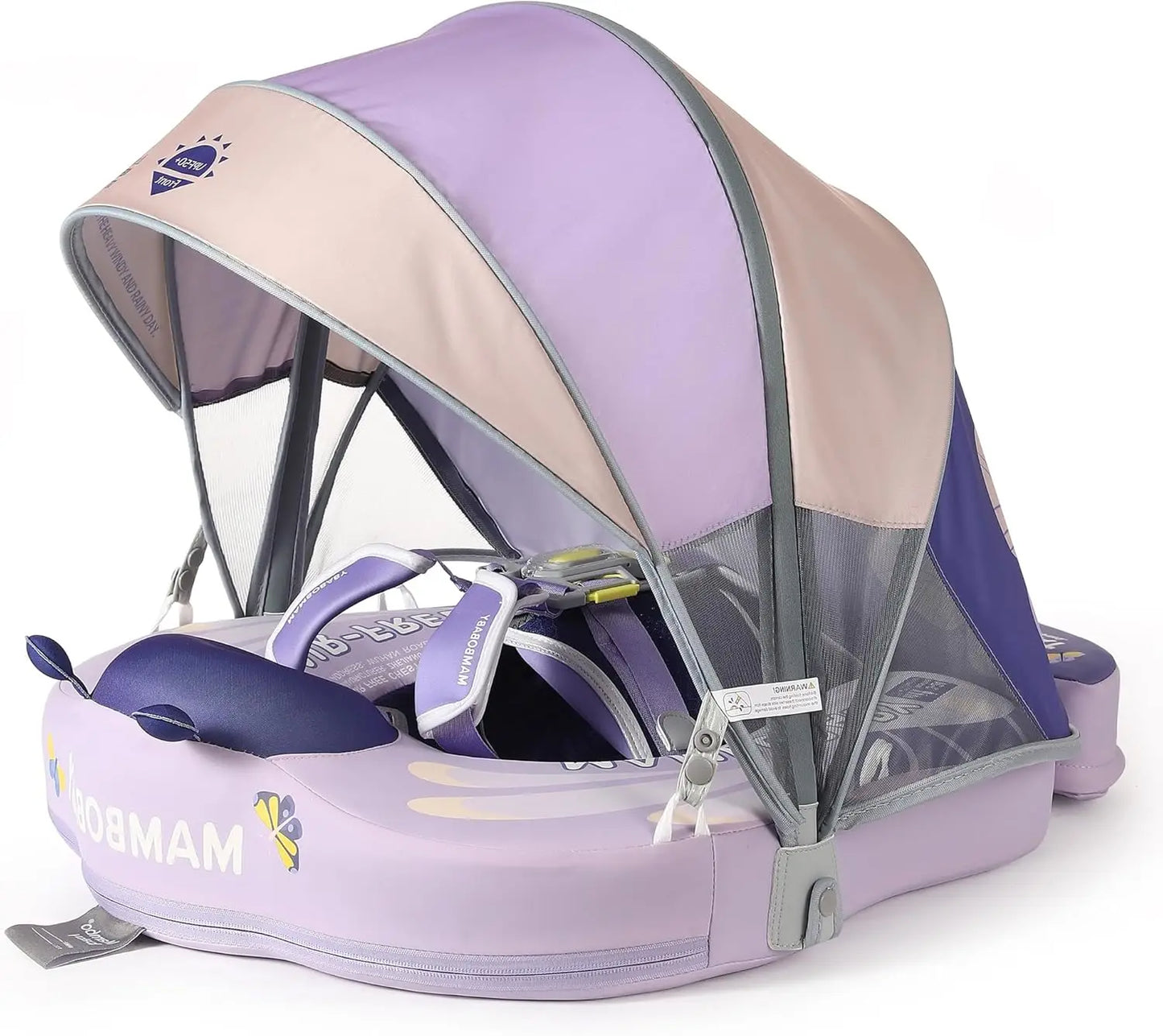 HECCEI Infant Swim Float With Canopy For Pool Safety