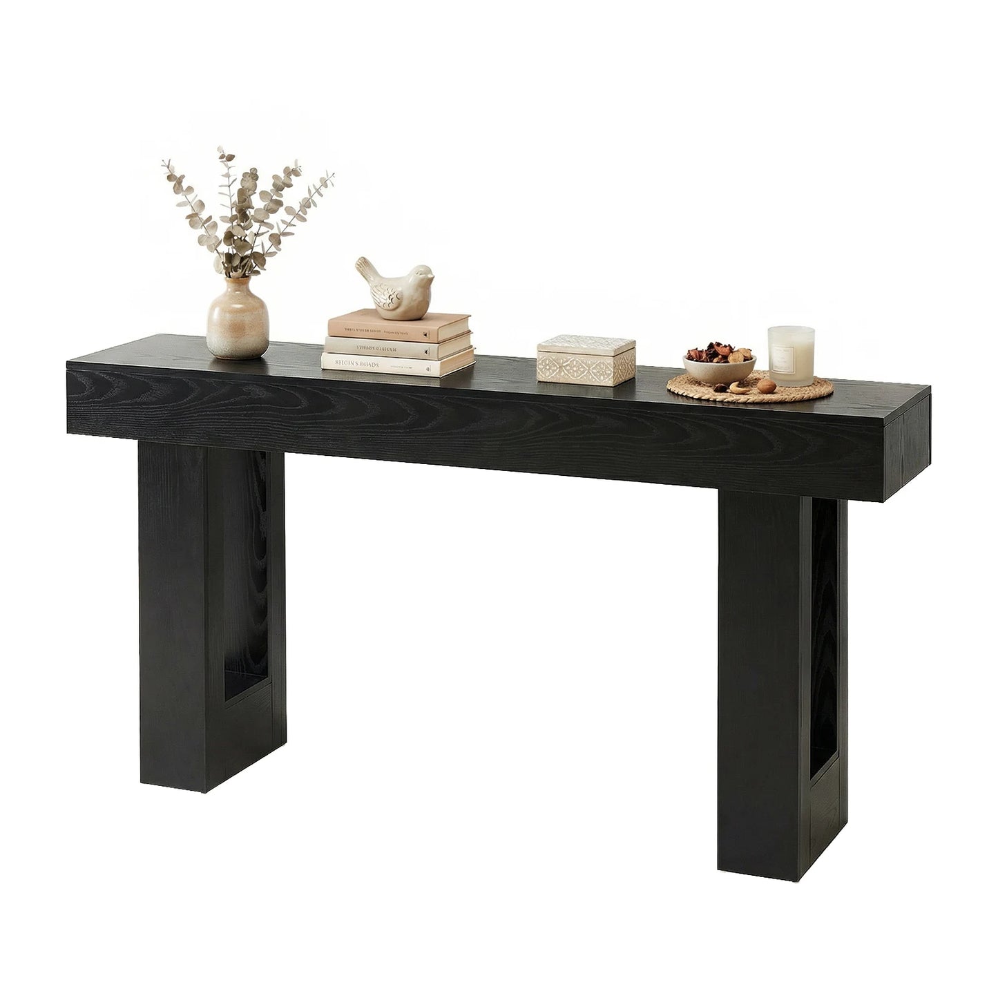 JHK Sofa Table Wood Entryway Console Space Saving Heavy Duty