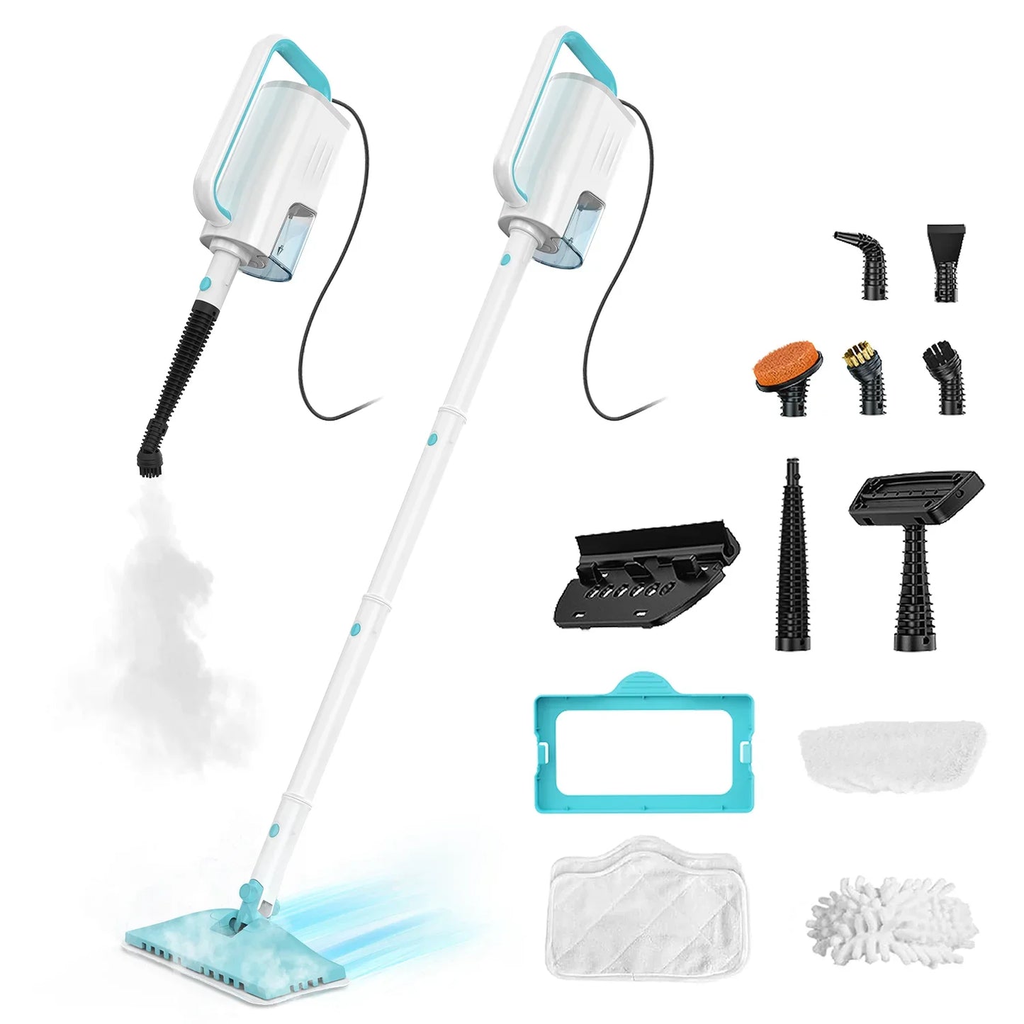 INSE 1200W Steam Mop Powerful Scrubbing Cleaner For Hard Floors
