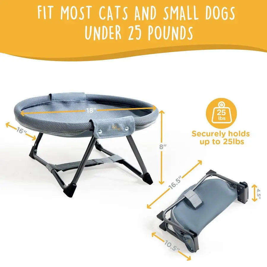 XMSJ Elevated Cat Hammock Bed No Assembly with Breathable Mesh