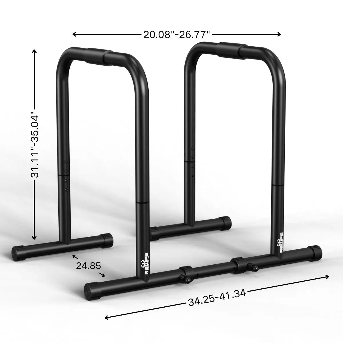 Adjustable Dip Bar Station 400 Lb Capacity For Home Gym