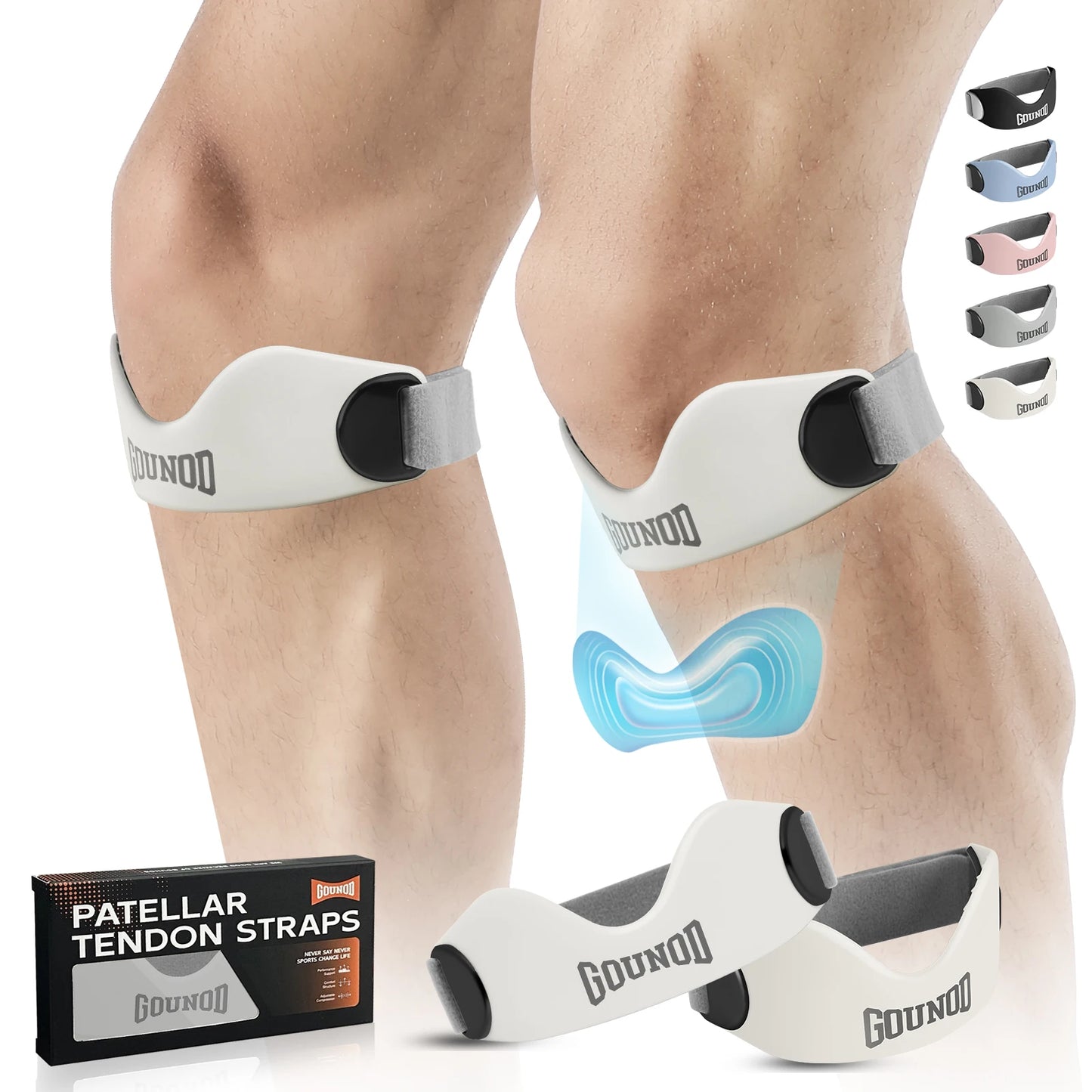 GOUNOD Patellar Tendon Support Strap For Knee Pain Relief