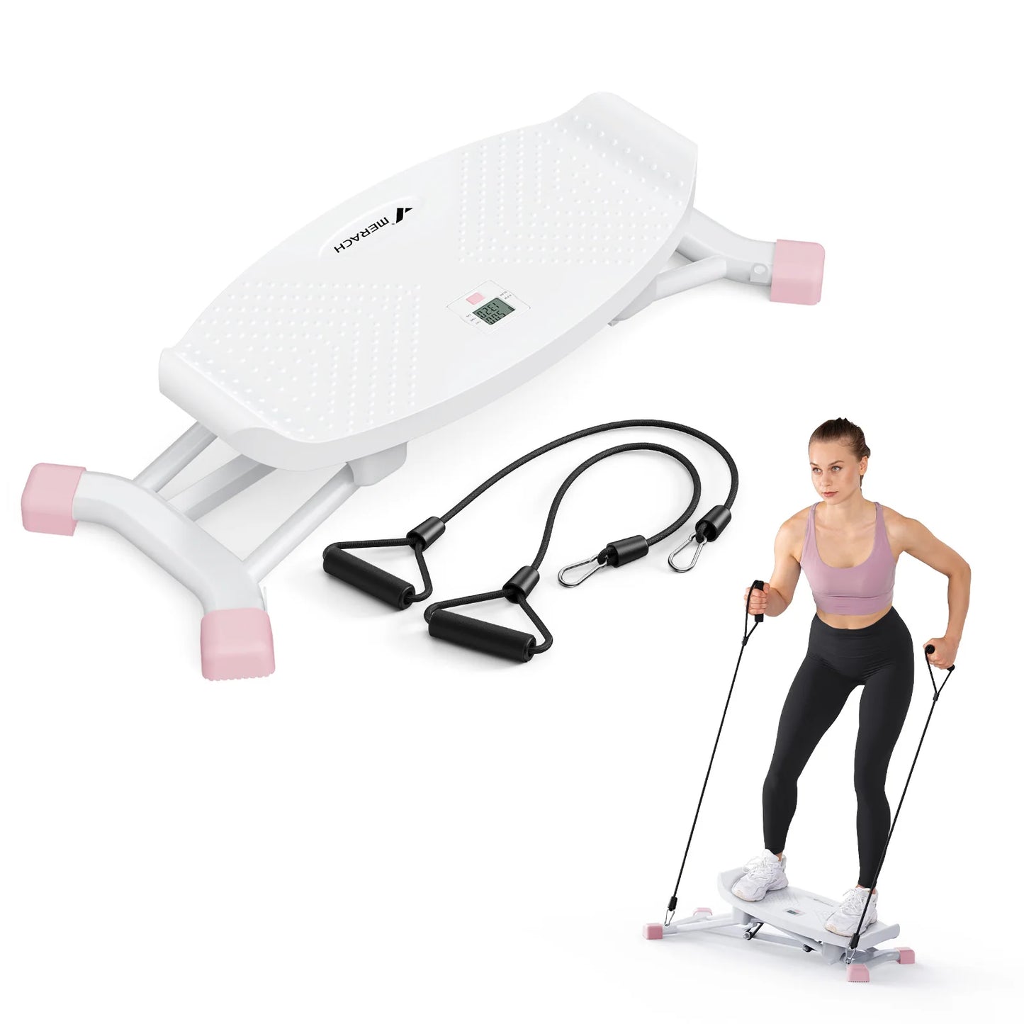 MERACH Ski Machine Simulated Ski Trainer Full Body Cardio
