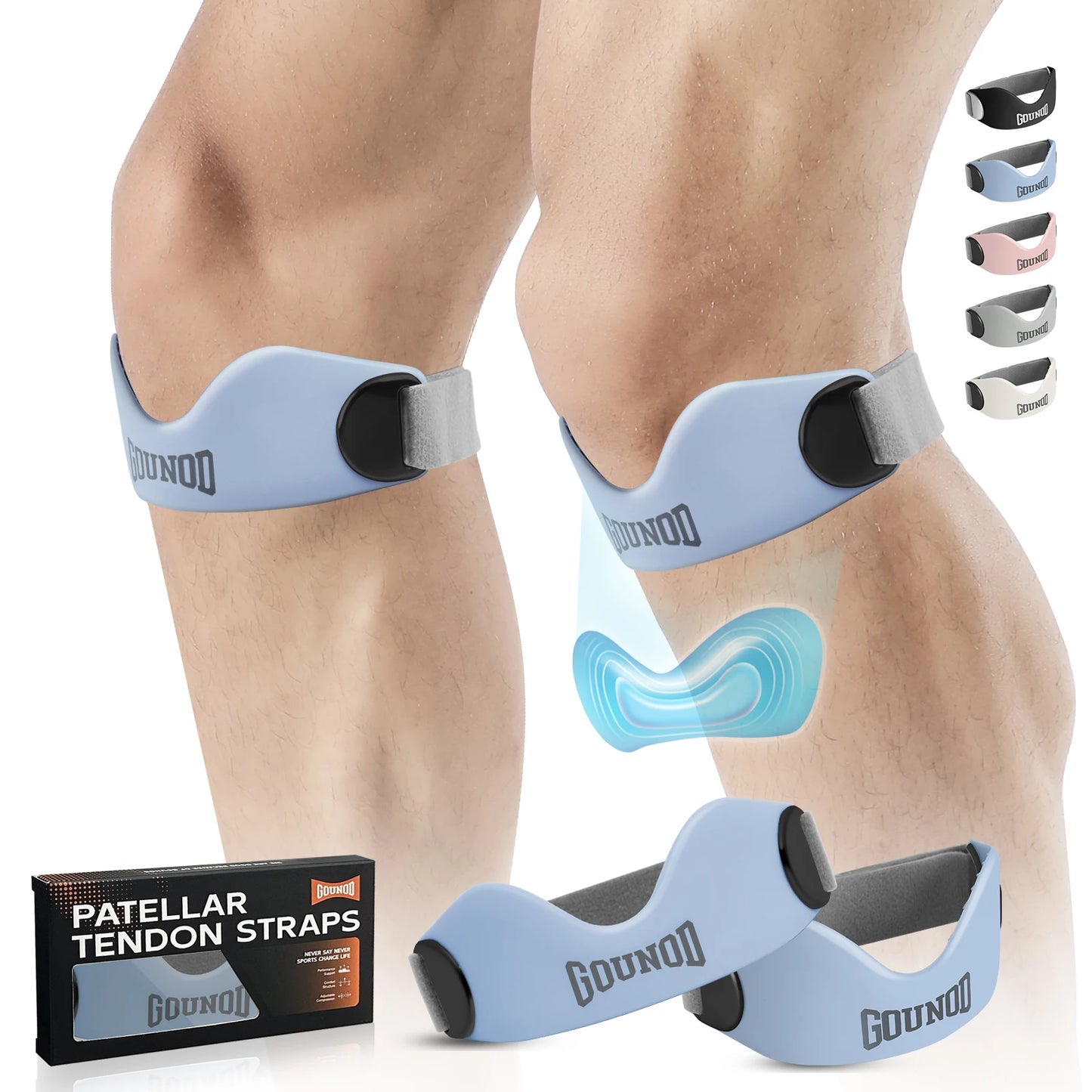 GOUNOD Patellar Tendon Support Strap For Knee Pain Relief