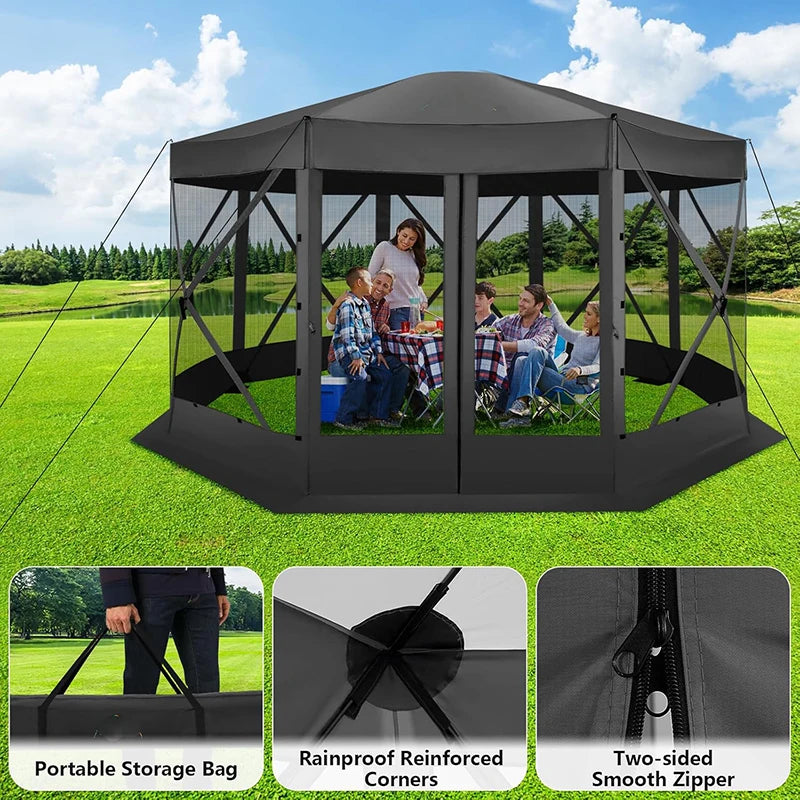 Cobizi Pop Up Gazebo Canopy Tent With Mosquito Netting