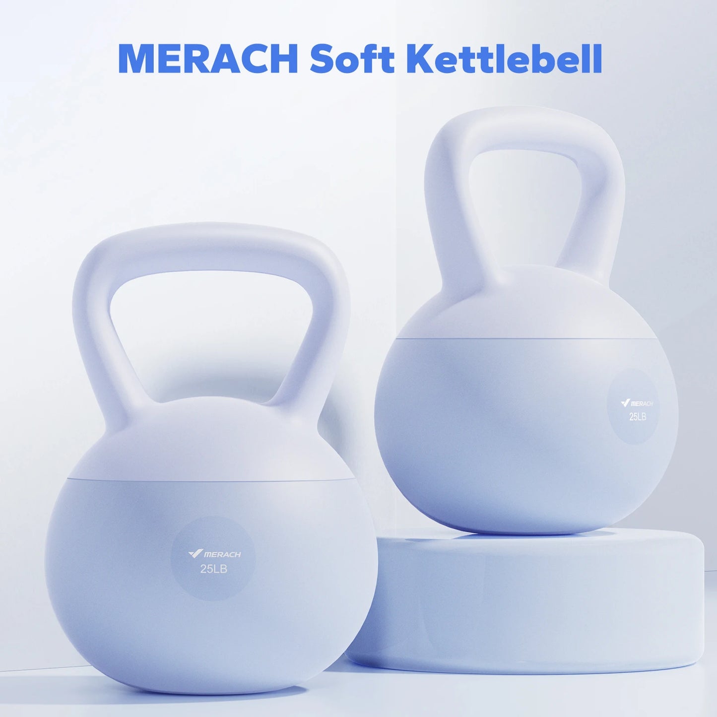 MERACH Soft Kettlebell Non Slip Wide Grip Handle Cushioned Base