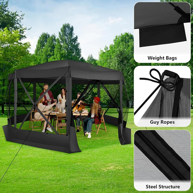 Cobizi Pop Up Gazebo Canopy Tent With Mosquito Netting