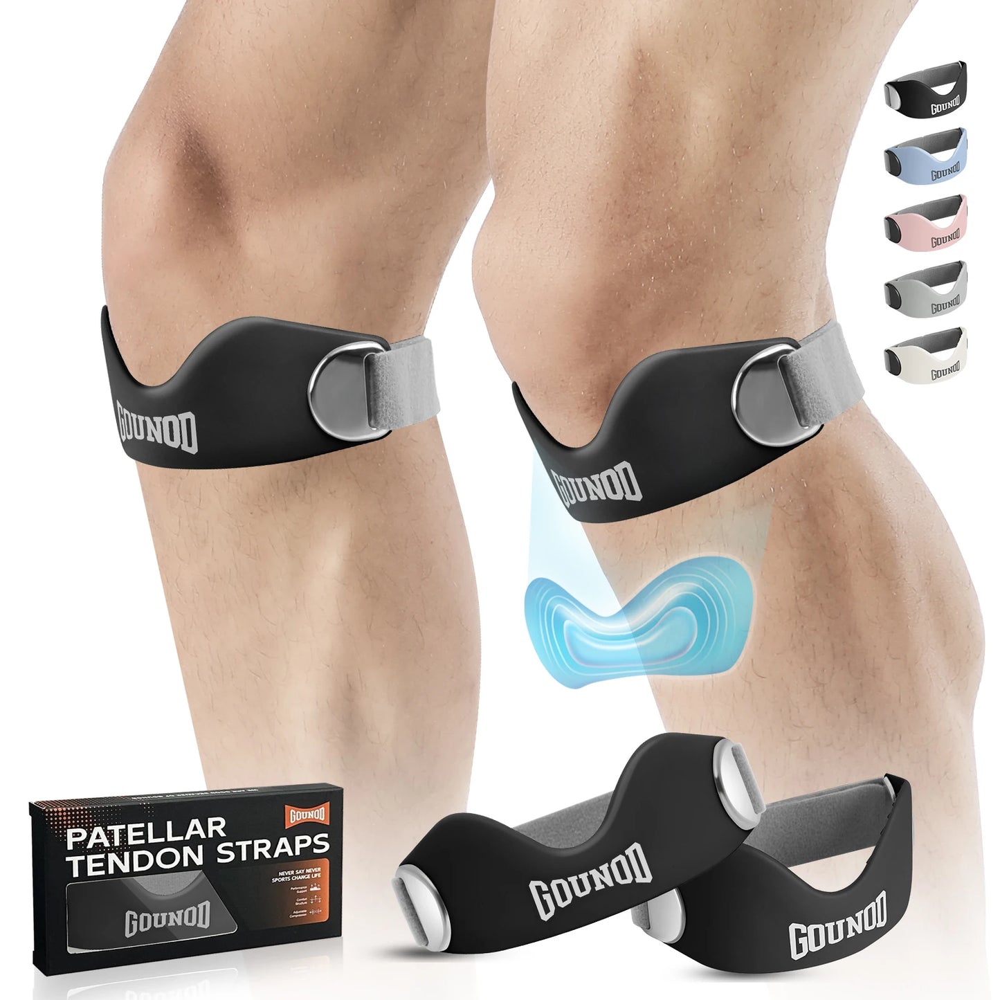 GOUNOD Patellar Tendon Support Strap For Knee Pain Relief