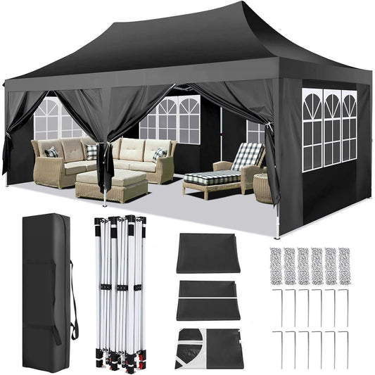 COBIZI Pop Up Canopy Gazebo With UV50 Waterproof Tent
