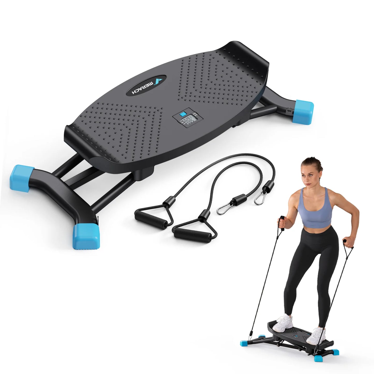 MERACH Ski Machine Simulated Ski Trainer Full Body Cardio