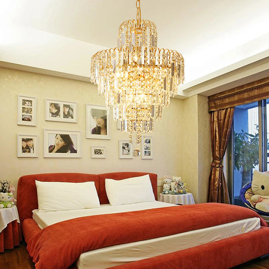 Elegant Modern K9 Crystal Chandelier Pendant Ceiling Light