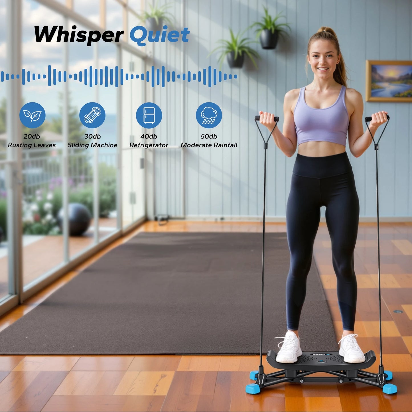 MERACH Ski Machine Simulated Ski Trainer Full Body Cardio