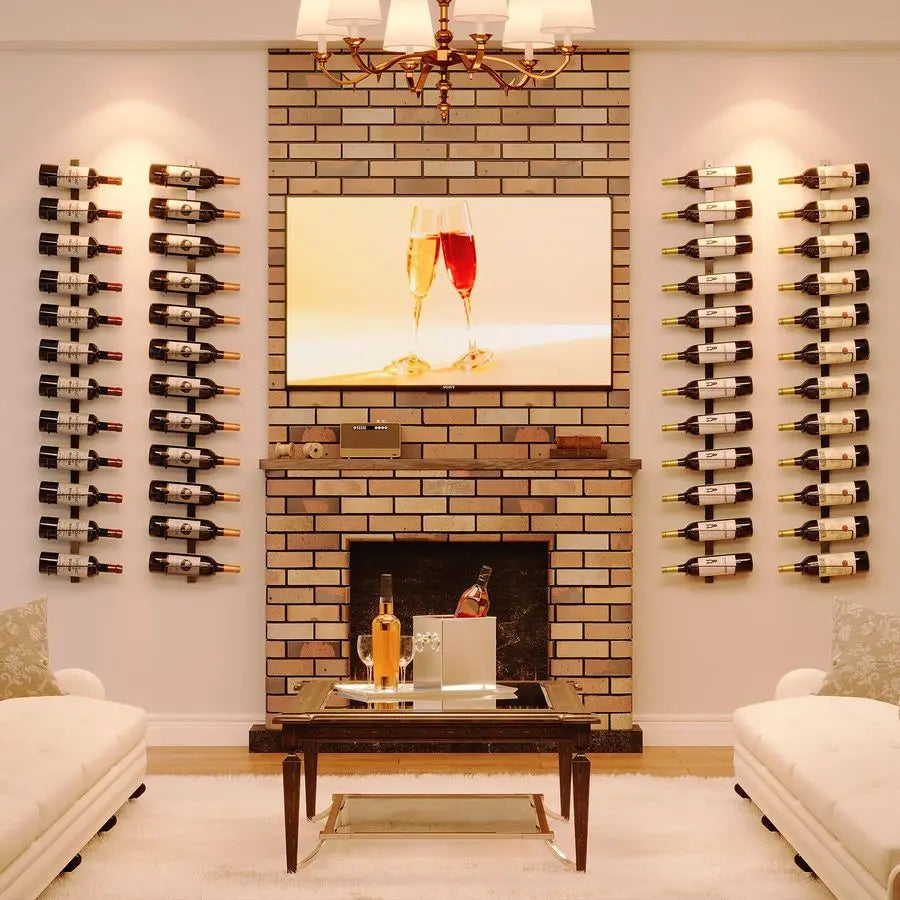 Detachable Wall Mount Wine Rack Organizer Pack 2 Set