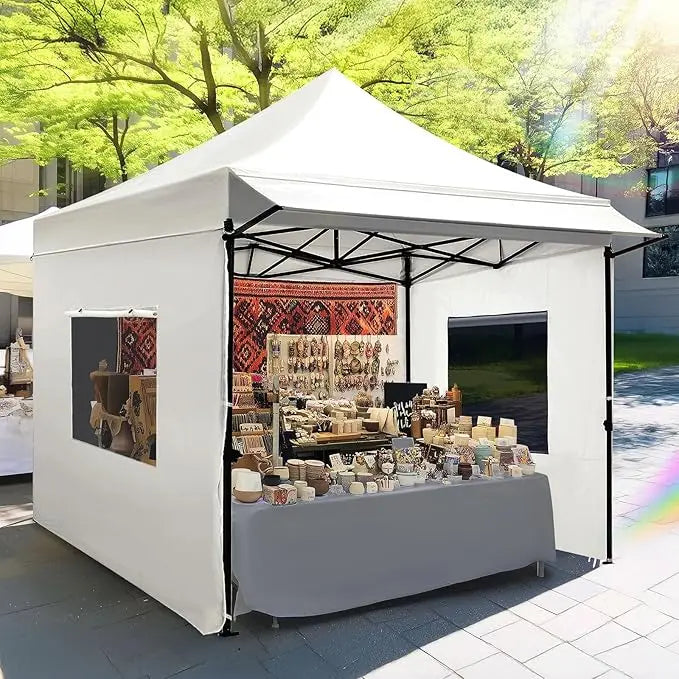 Heavy Duty Pop Up Canopy Tent With 3 Removable Sidewalls