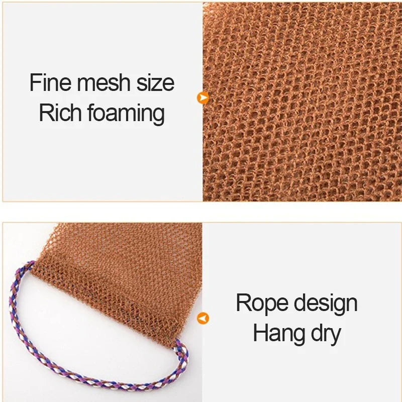 African Net Bath Sponge Shower Puff For Back Exfoliation