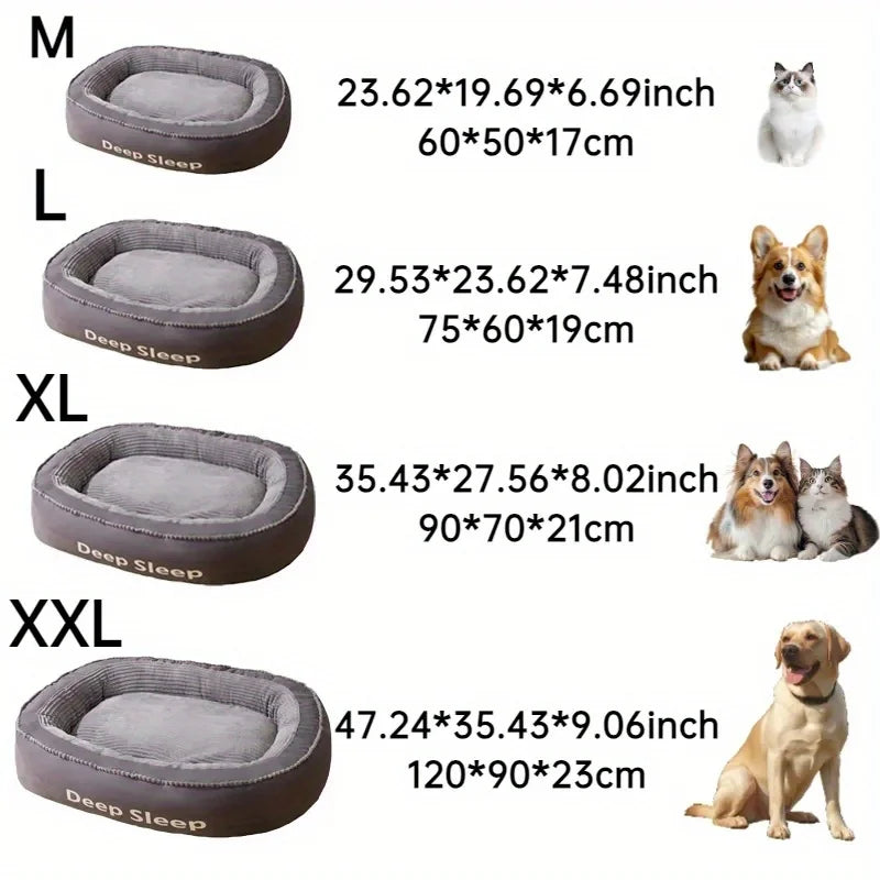 Donut Shaped Pet Bed For Dogs And Cats Washable Cozy