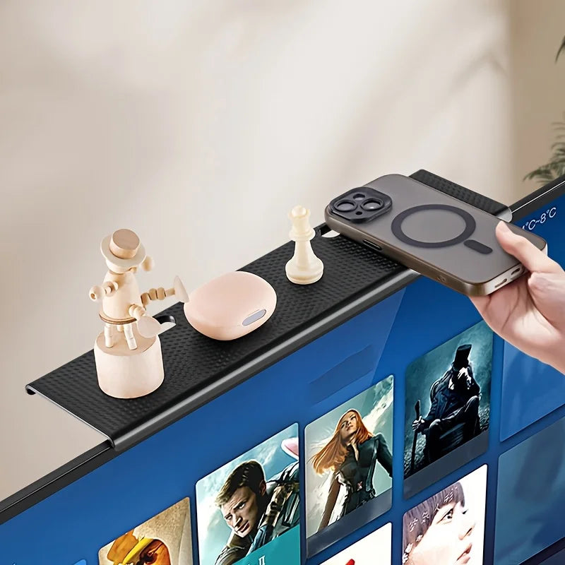 Adjustable TV Screen Top Shelf Monitor Desk Organizer Rack