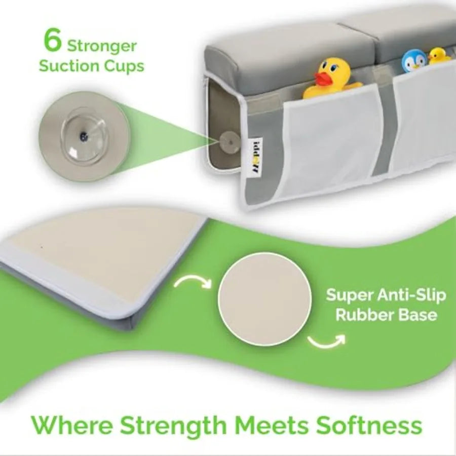 Baby Bath Kneeler And Elbow Rest Pad Set Memory Foam