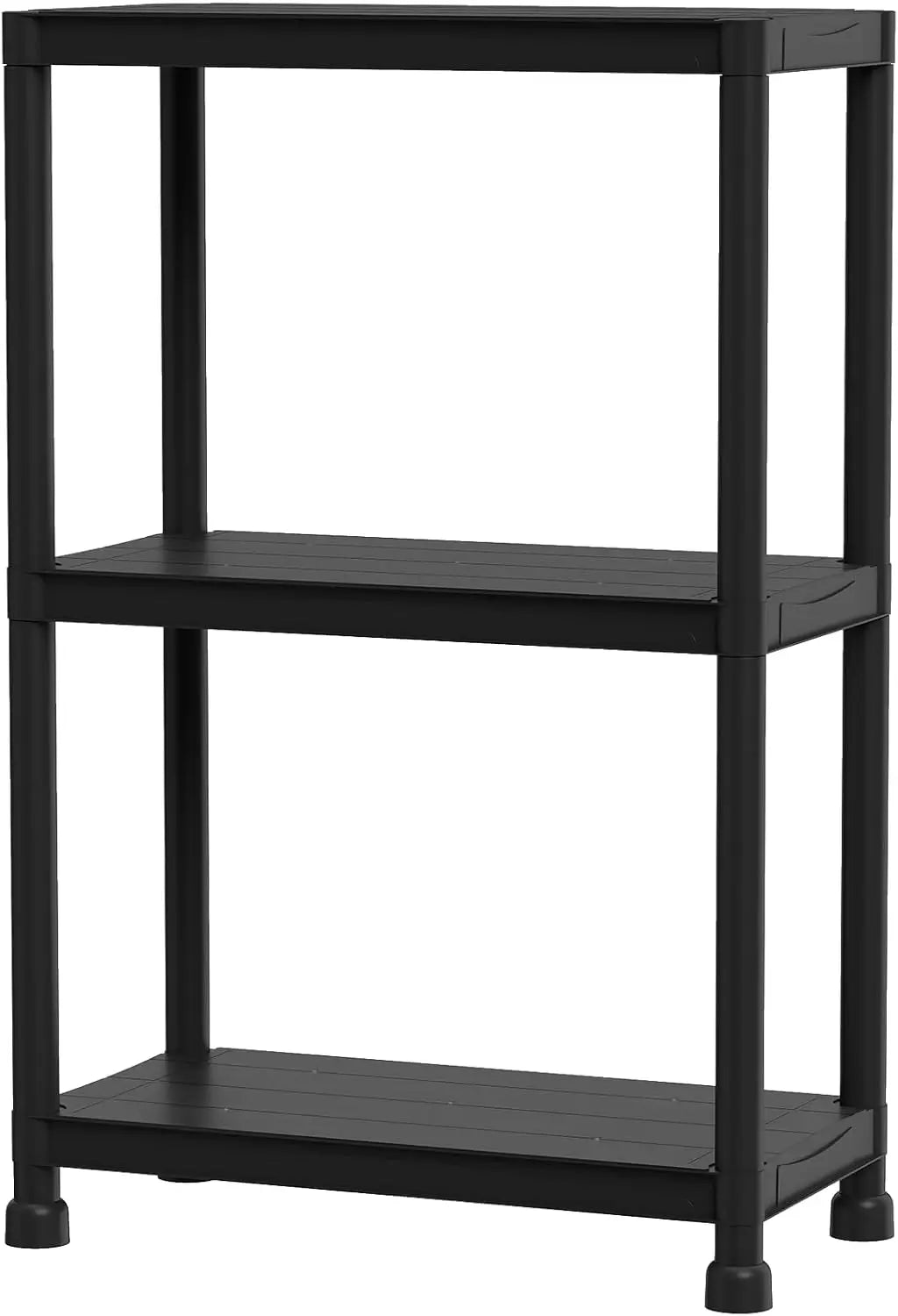 Heavy Duty Plastic Storage Shelves Freestanding Garage Organizer Rack