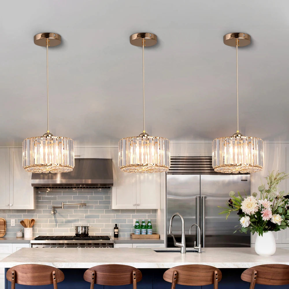 Vetrulus Nordic Modern Pendant Light Crystal LED Chandelier