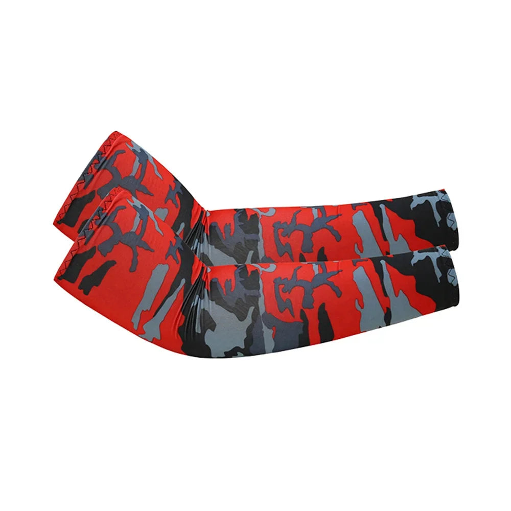 Two Pack Unisex Cooling Arm Sleeves UV Protection For Running Cycling Fishing