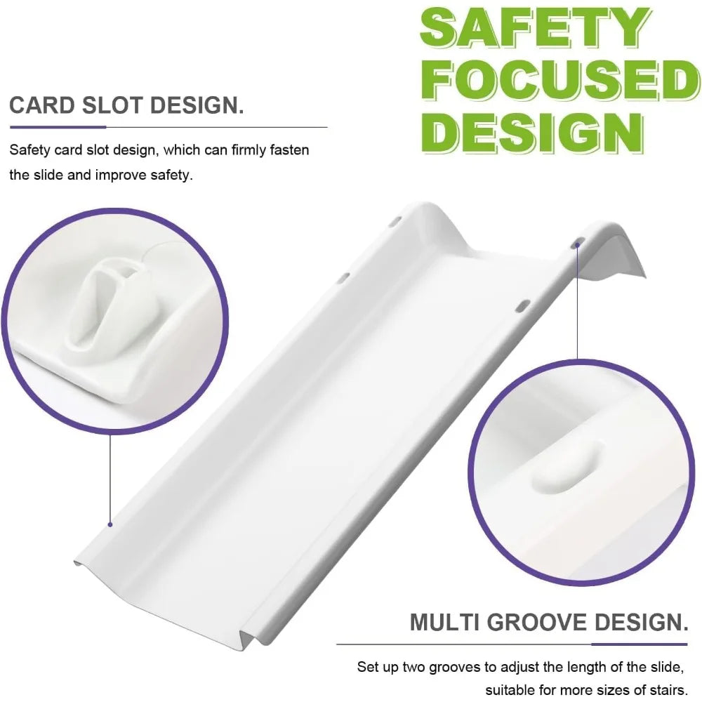4 Pack Indoor Staircase Slide For Kids Adjustable Length Safe Anti Slip