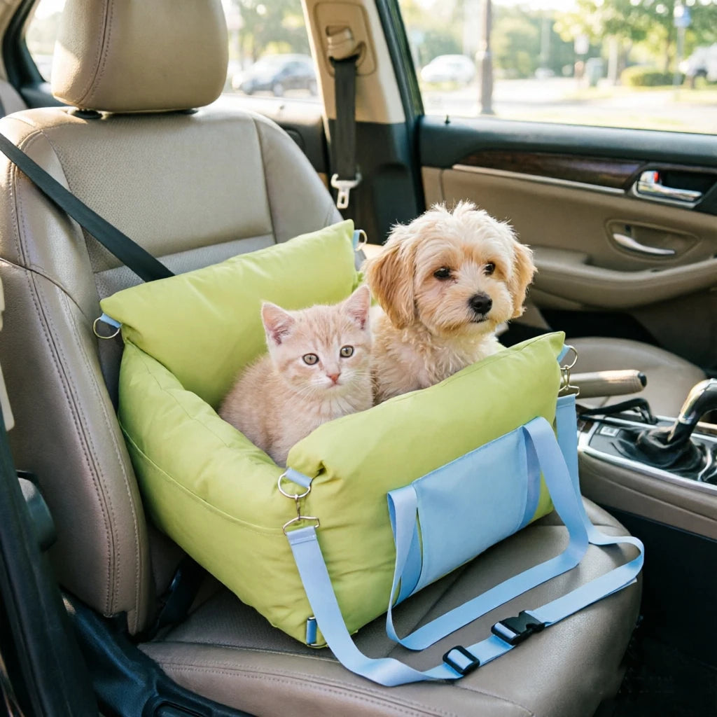 HiMISS Comfort Travel Car Seat Carrier for Small Dogs Cats