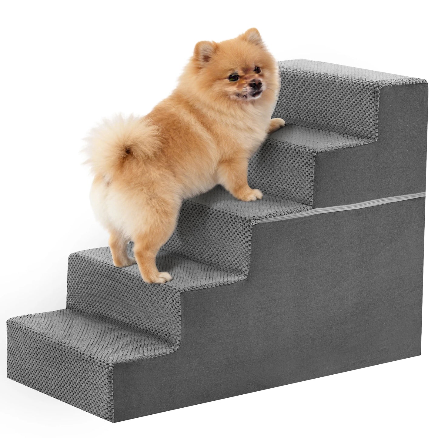 Right Angled Foam Dog Stairs Ramp for Small Dogs Indoor