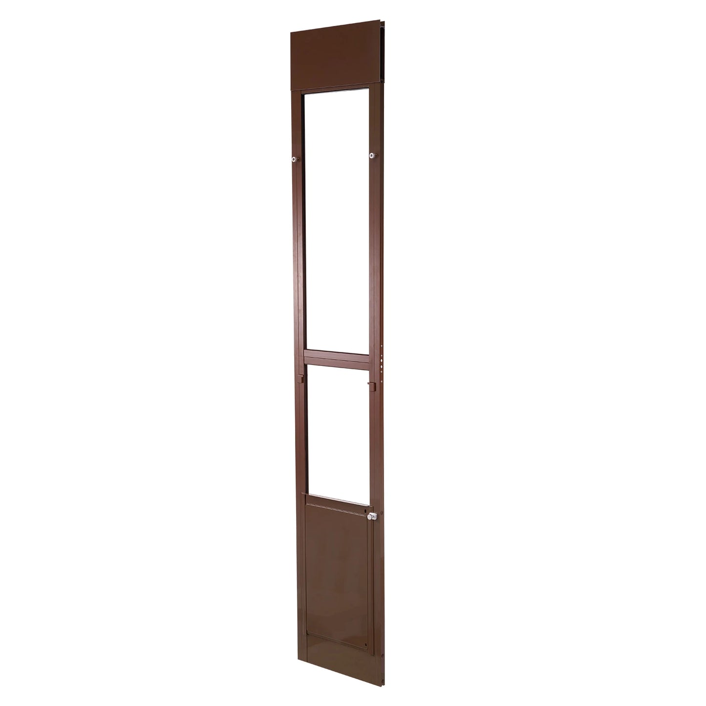 SucceBuy Sliding Glass Dog Door With Aluminum Frame Rotating Hinges