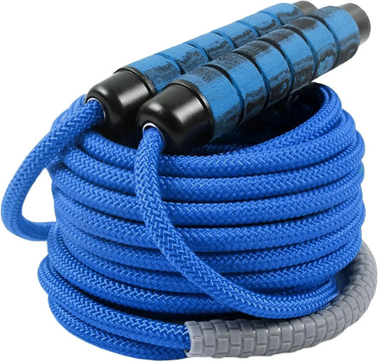 Adjustable Double Dutch Jump Rope Nylon Braided Core 360 Rotation