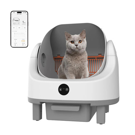 HiMISS Open Top Self Cleaning Automatic Smart Cat Litter Box