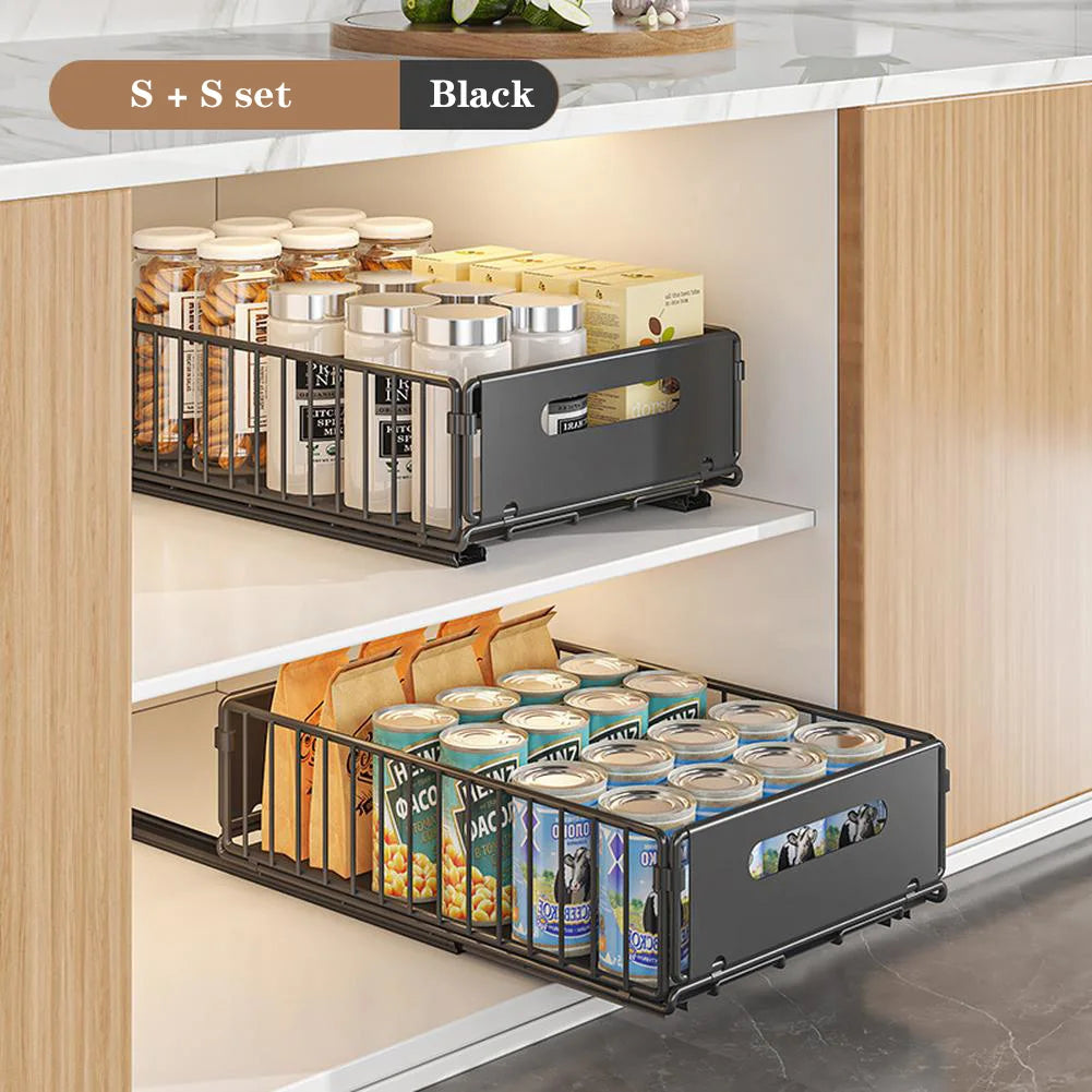TWISTER.CK Dual Pack Pull Out Cabinet Organizer Under Sink