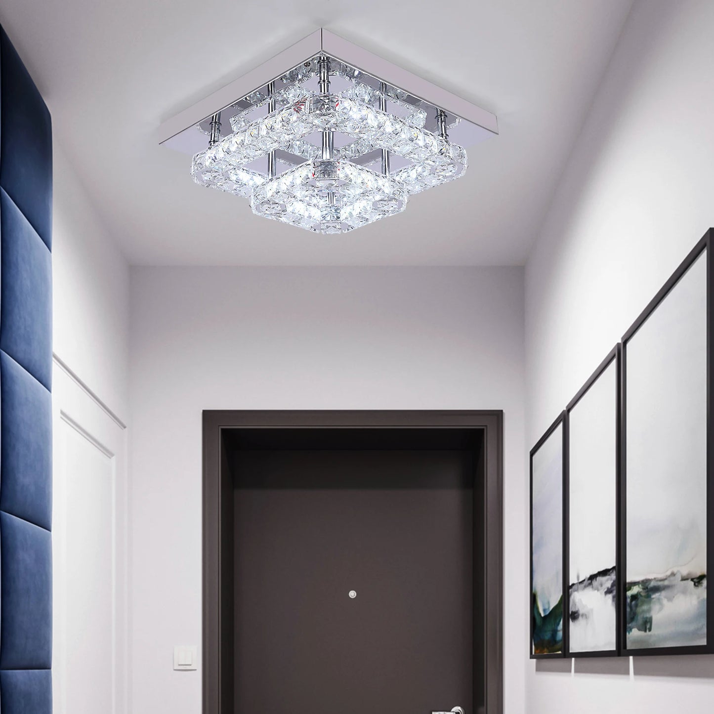 VETRULUS Crystal Chandelier Luxury Living Room Lighting Fixture