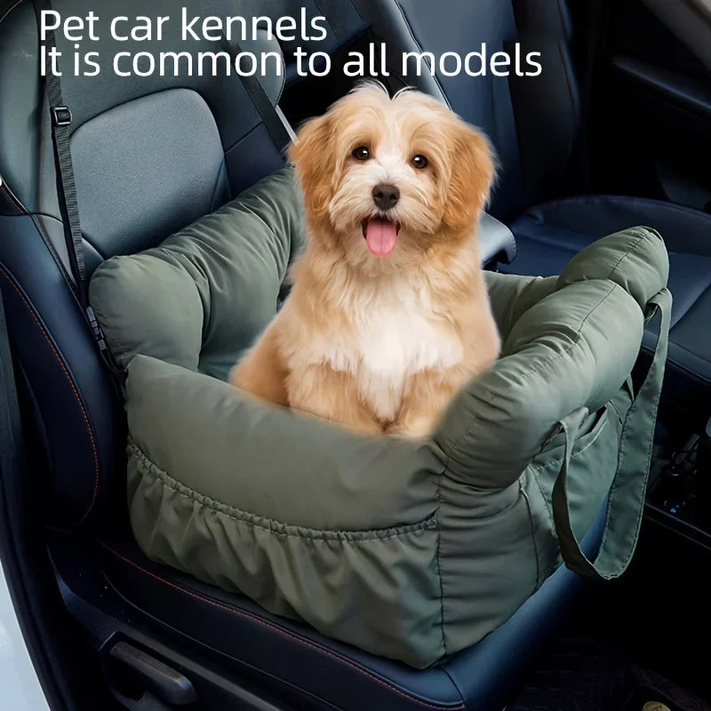 Dog Car Seat With Safety Belt Non Slip Travel Carrier