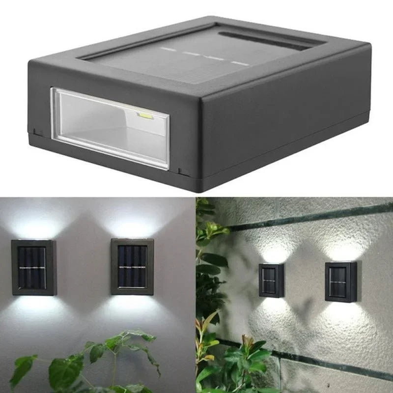 AlliLit Wall Solar Light Outdoor LED Garden Waterproof Lamp