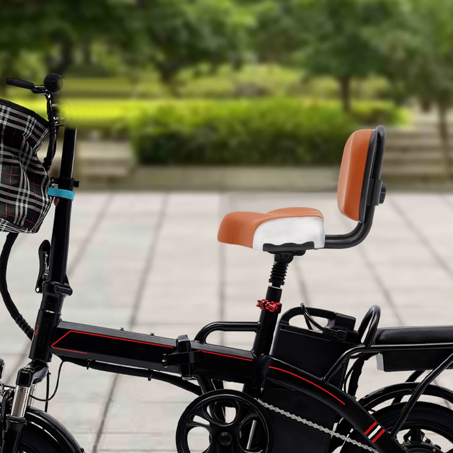 Comfortable Bike Seat With Backrest For Tricycles And Electric Bikes