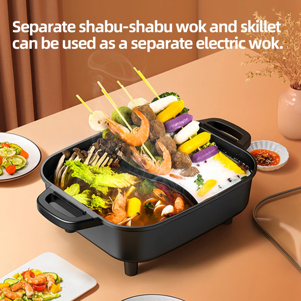 Hign Concerned Chemical Multiuse Hot Pot and Grill Set