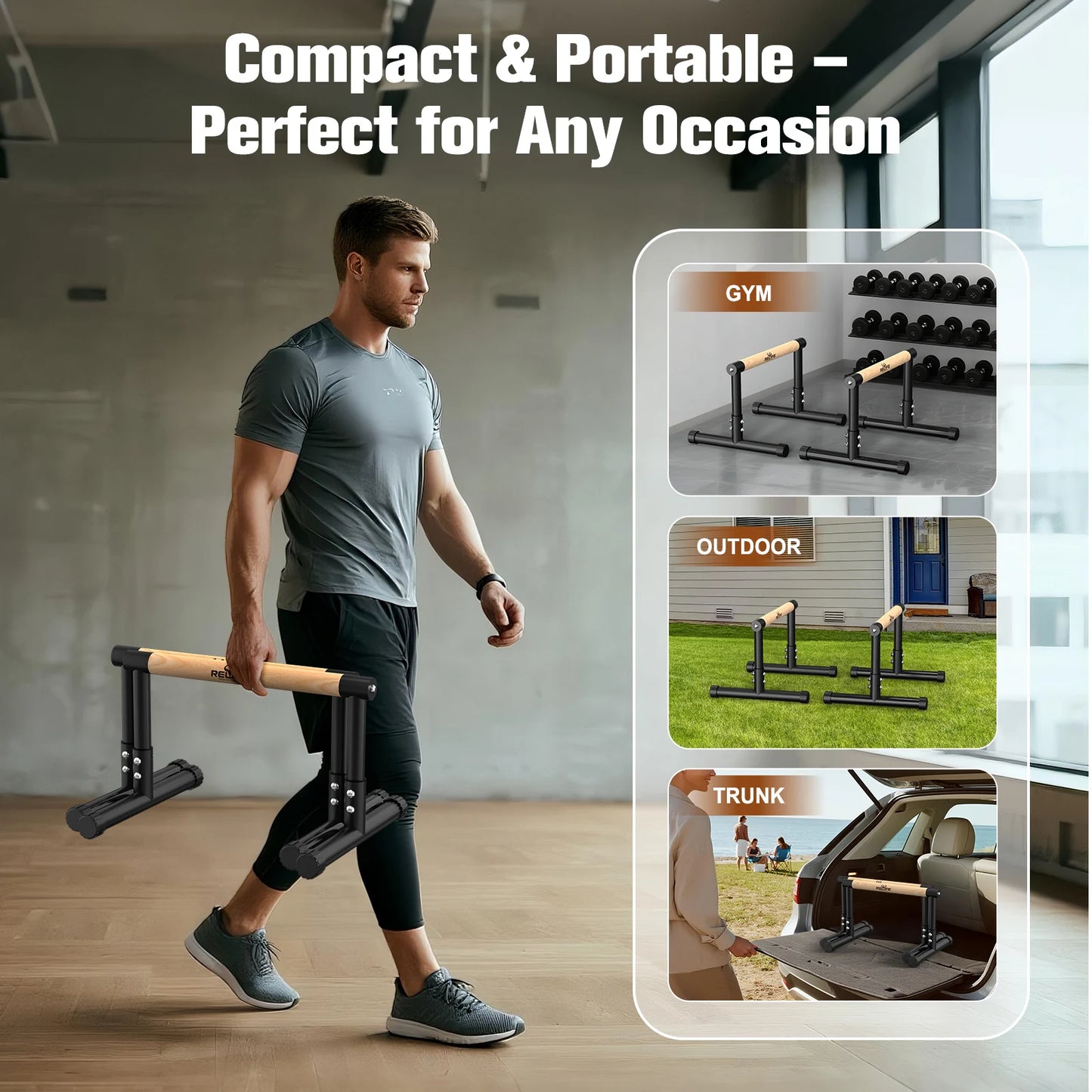 Dip Station Parallel Bars Heavy Duty Dip Stand Gym