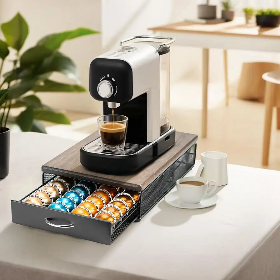 XMSJ Vertuo Capsule Storage Drawer Nespresso VertuoLine Pods Organizer