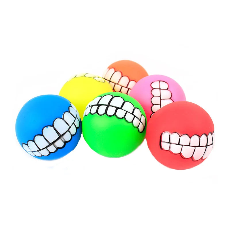 Rubber Dog Squeaky Chew Toy for Puppies Bite Resistant