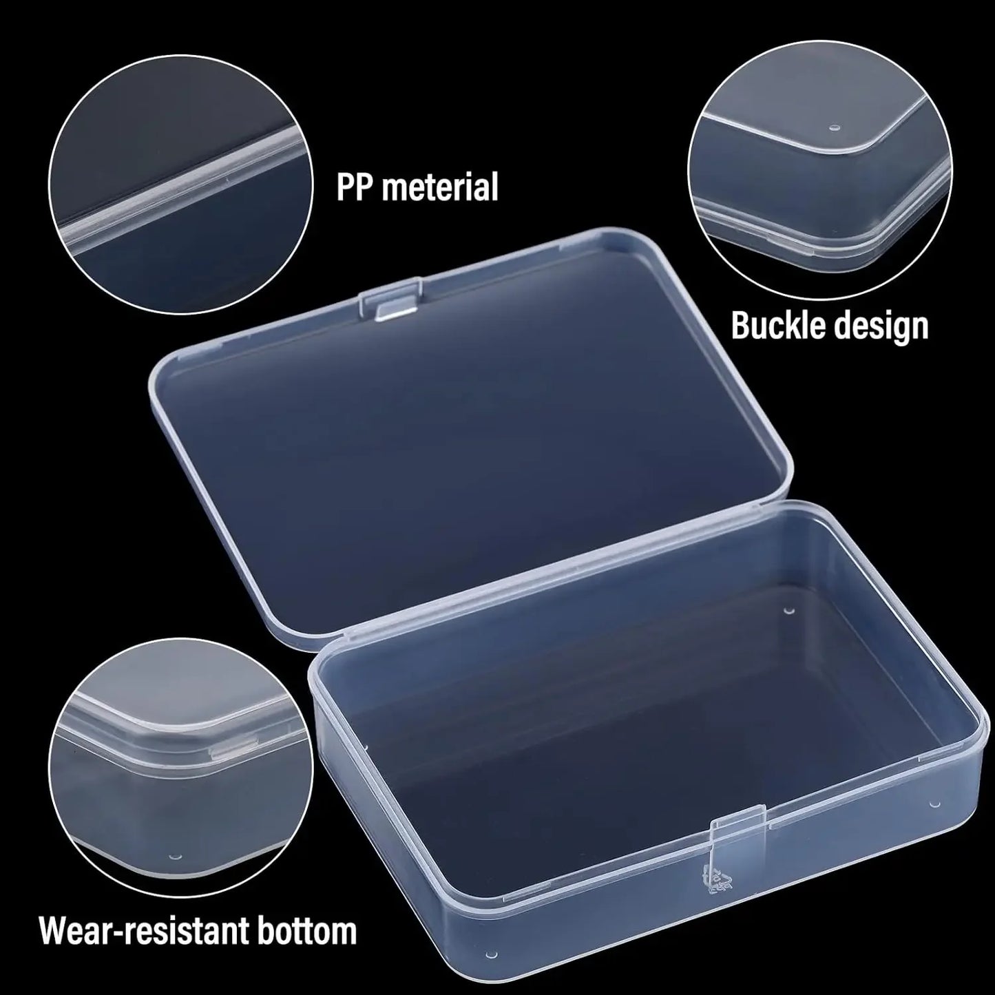50 Transparent Storage Boxes For Arts And Crafts Accessories