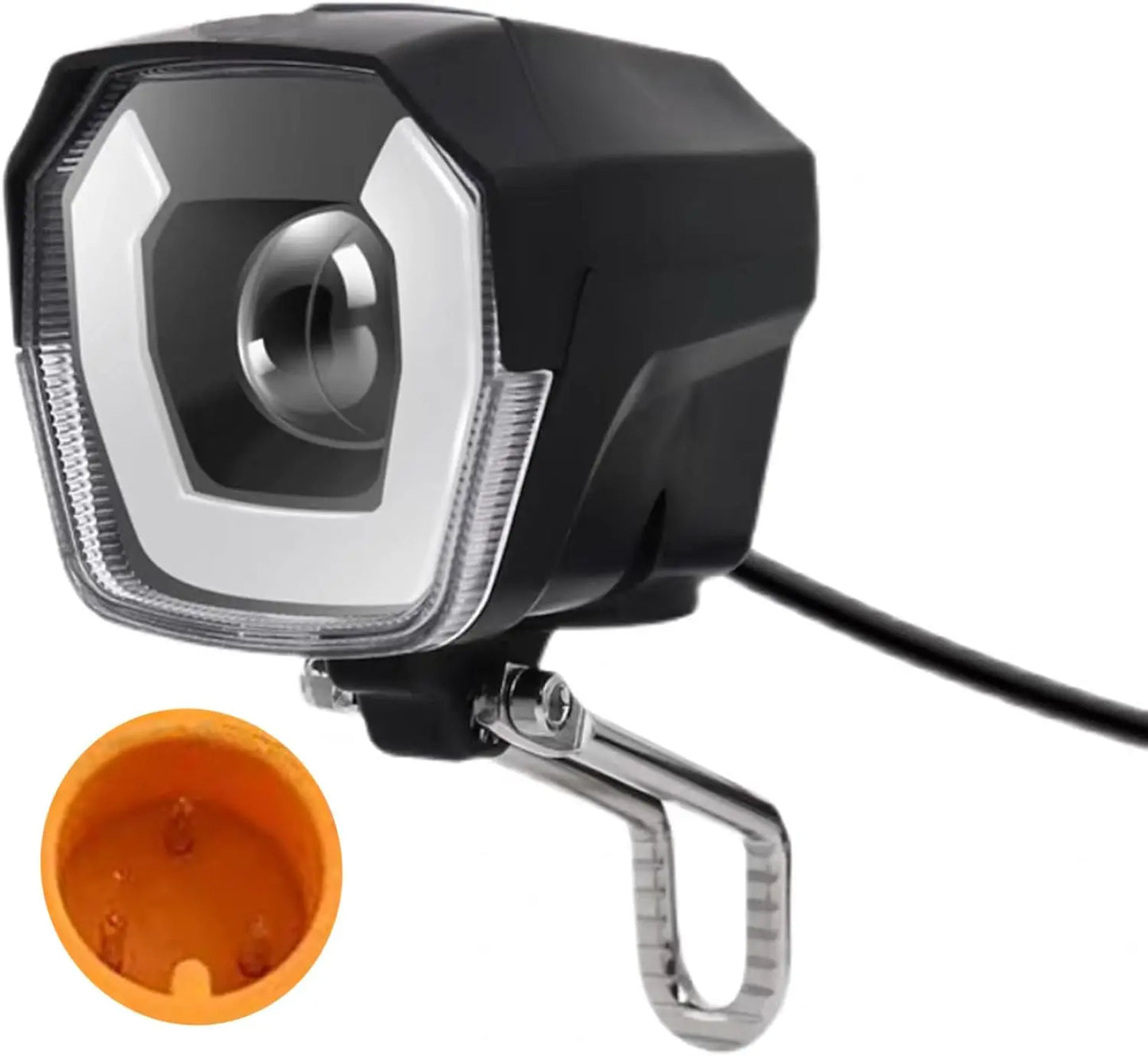 Nulkomma Electric Bike Headlight LED Front Light Waterproof 24V 52V