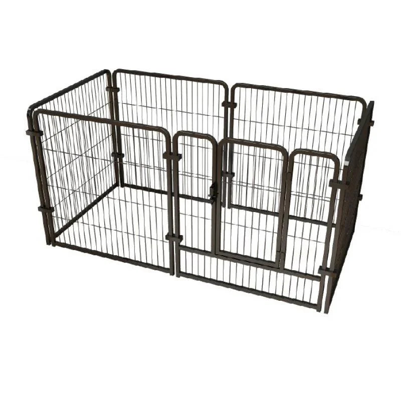 Foldable 4 6 Panels Dog Fence Playpen Heavy Duty Kennel